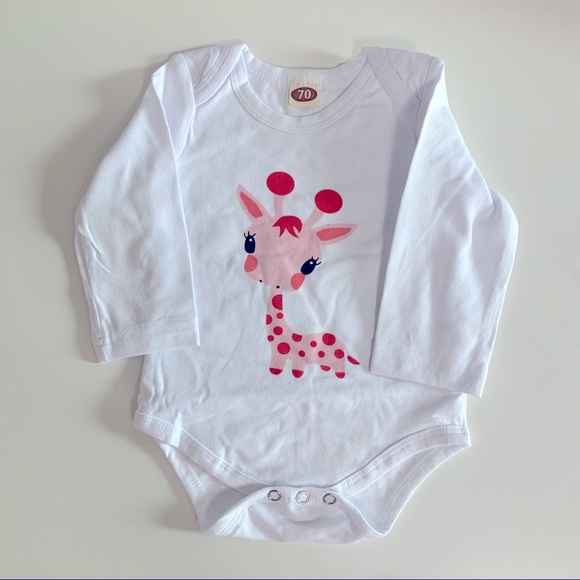 🌱2 for $15🌱 Pink giraffe and polka dot set - Picture 2 of 7